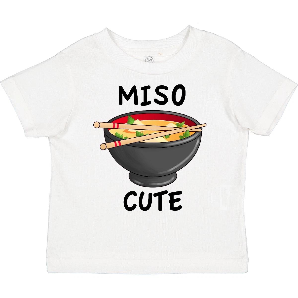 Inktastic Miso Cute With Miso Soup Toddler T-Shirt Children Adorable For Noodles 150