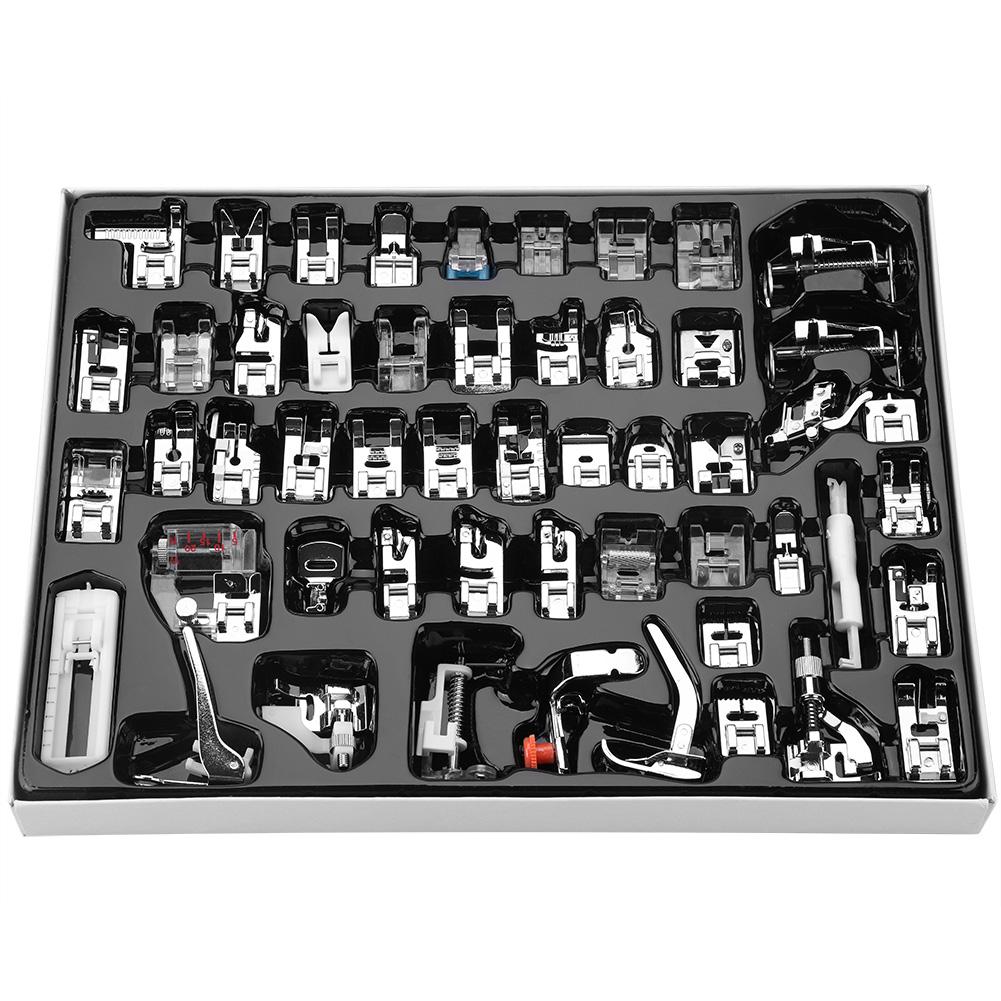 52 szt. zestaw Stopka krocząca do ściegu prostego Zestaw stopek dociskowych Domowa Wielofunkcyjna Część do maszyny do szycia