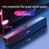 Bluetooth Desktop Speaker - Compact, Stereo Soundbar with Subwoofer for PC and Notebook