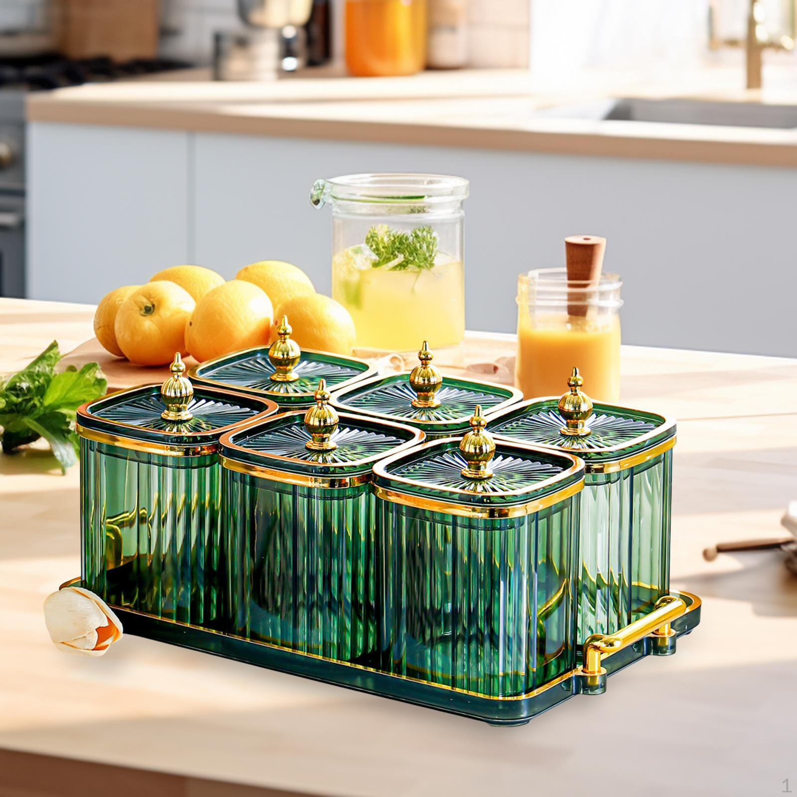 Банки для орехов пыленепроницаемые сервировочные тарелки закуски для праздничных вечеринок Fruit Green 2850₽