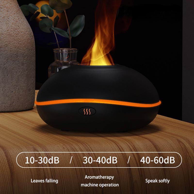Est- 7 Farbe Flamme Aroma Diffusor 200 ml Feuer Flamme Luftbefeuchter Hause USB Ätherisches Öl Diffusor Stumm Aroma Duft Diffusor