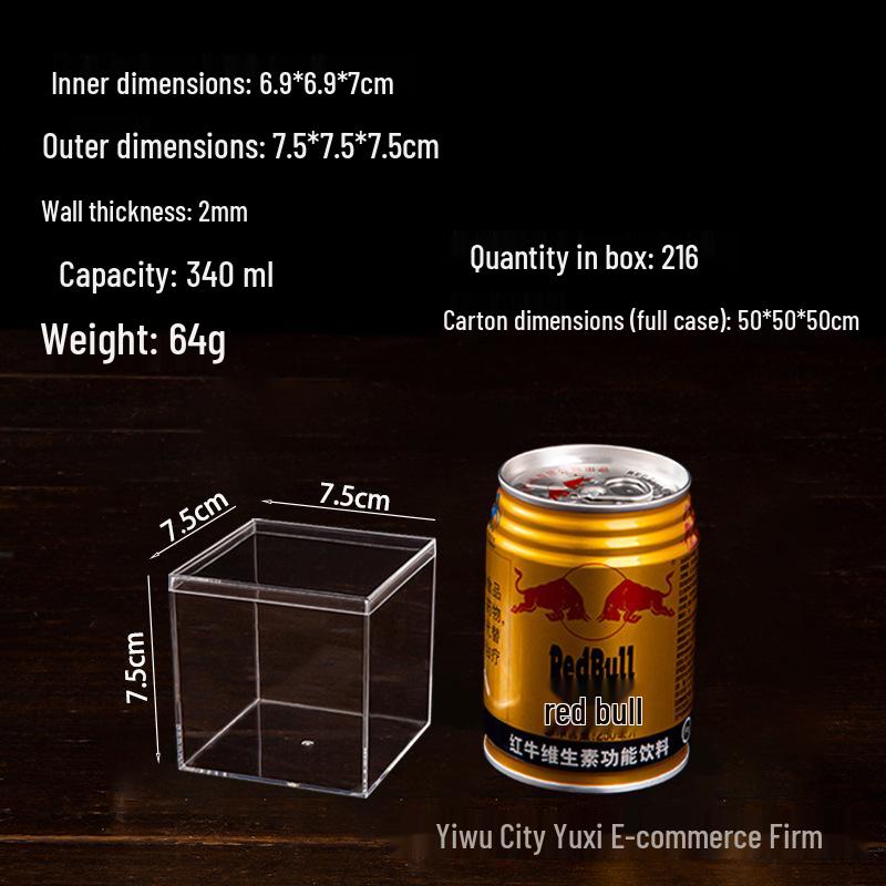 Transparent Acrylic Storage Box with Lid for Jewelry, Gifts, or Wedding Candy Display