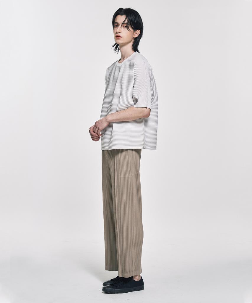 Waiowai Pintuck Wide Pleated Pants_Beige