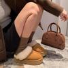 Verdickte Schuhe, Schneestiefel mit Fleece, Hausschuhe, Damen Herbst und Winter Neuer Stil Baotou
