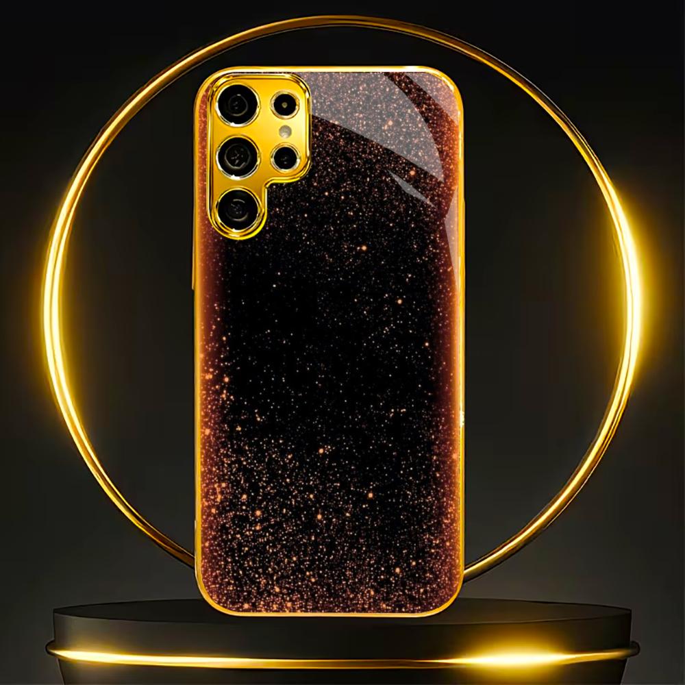 Pink gold faddish cellphone new Bestseller model PhoneCase Glass PhoneCase for Samsung Galaxy S26 S25 S24 S23 S22 FE,Ultra,Plus