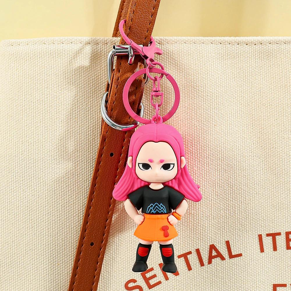 New KPOP Demon Hunters Little Tiger Keychain Pendant Cartoon Anime Monster Hunt Girl Key Ring Bag Hanging Decoration Gift