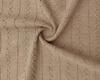 Knitted Stretch Wave Stripe Cable Knit Jacquard Fabric Casual Top Set