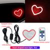 Car LED window lights interior decoration lights glowing heart atmosphere lights USB wiring car modification neon Car Decoration