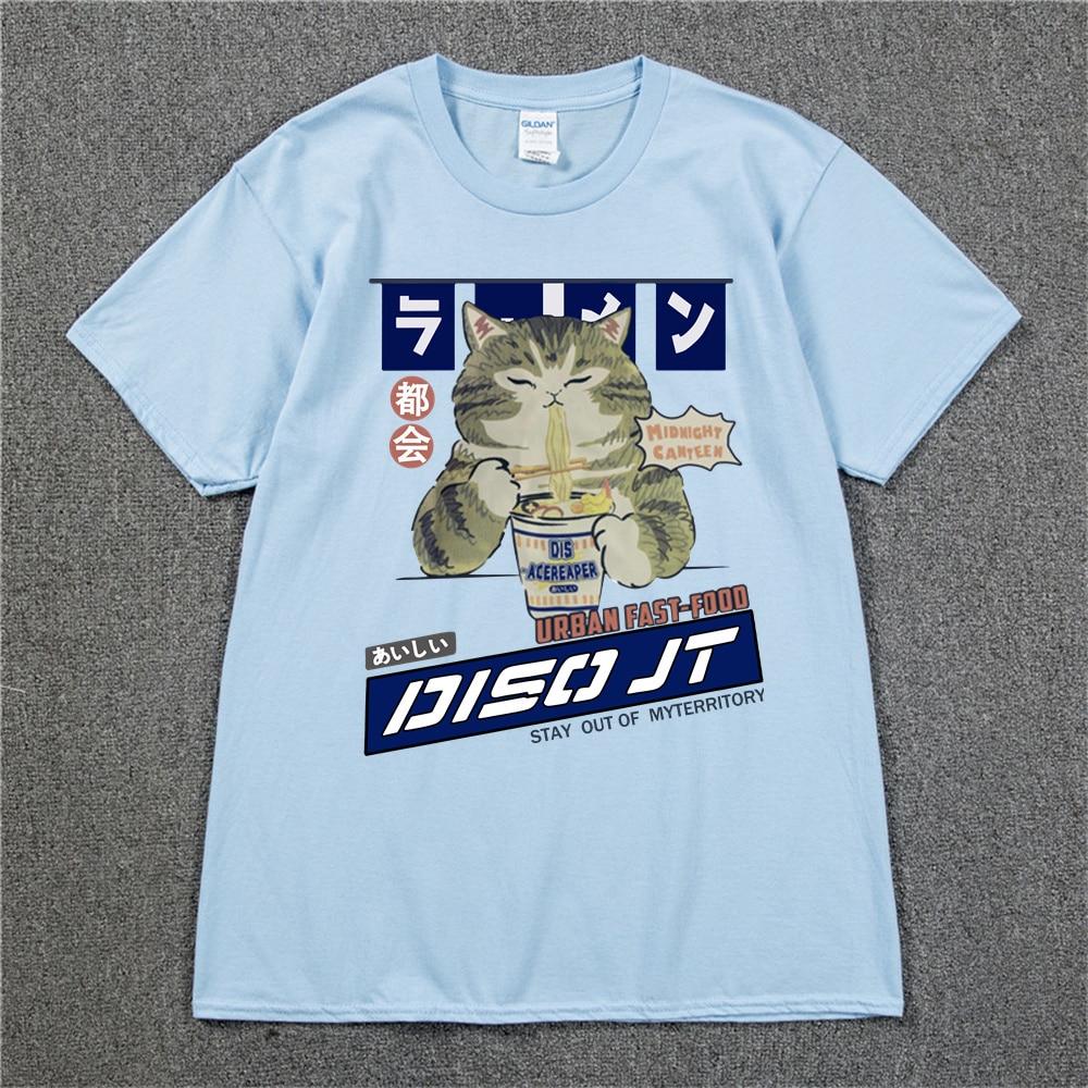 Maglietta Hip Hop da Donna con Gatto Divertente Streetwear Harajuku Maglietta Oversize Estiva a Maniche Corte Maglietta Larga Casual Top Magliette