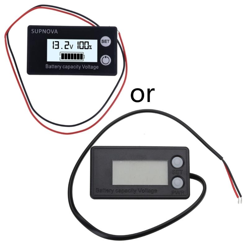 Waterproof Battery Capacity Monitor Gauge Meter 12V 24V 48V 72V Battery Status Indicator Lithium Battery Capacity Tester 1