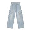 Men's Clothing | New Summer Products, Meichao Heavy Industry Splicing Multi-pocket Washed Jeans Casual