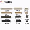 10Pcs Meetee 10-60mm Metal Tail Clip Buckle Bag Strap Webbing End Stopper Clasp Clothes Belt Hook DIY Leather Crafts Accessories