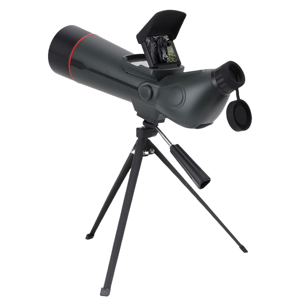 Spotting Scope with Tripod 4K Spotter Scope 18x Digital Zoom Dual Screen 4500mAh Battery for Bird Watching Wildlife