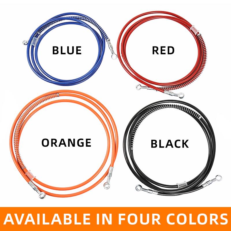 Motorcycle universal front and rear disc brake oil pipe electric scooter modification brake hydraulic pipe brake steel throat