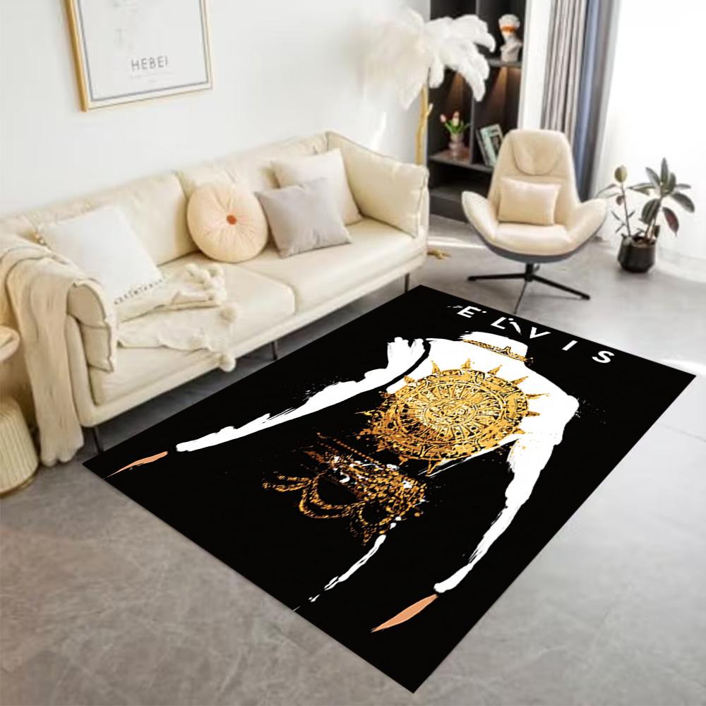 Elvis Presley Performance Carpet Suitable for Hallway Study Room Bedrooms Dining Room Anti-slip Rug Decorate Offices Wedding Party Gift