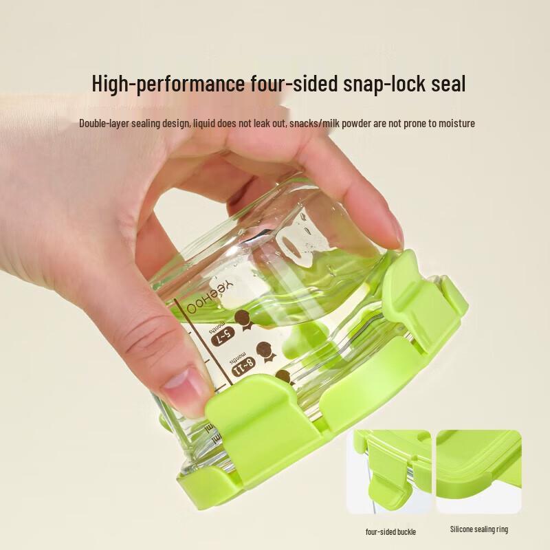 YEEHOO Glass Baby Food Storage Containers (3-Pack)