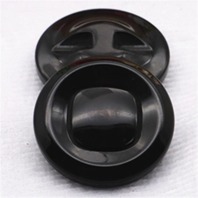 10 Stück Knopf Knopf Mantelknopf Rund Pulloverknopf Kleidung Jackenknopf Dekoknopf Schwarz Harzknopf Anzugknopf