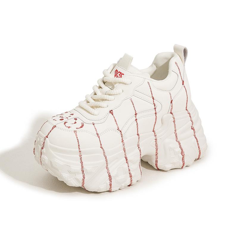 

Платформенные кроссовки «папины кроссовки» женские 2025 весна новые с небольшой внутренней высотой, увеличивающей рост, женская обувь модные универсальные повседневные спортивные туфли 39