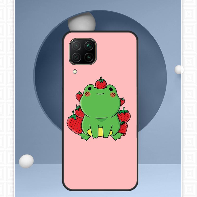 Cottagecore Fruit Strawberry Frog For Huawei Nova 12s 12i 11i 8i Y91 Y60 Y70 Y72 Y90 Y61 9 10 SE P20 P40 Lite P30 P60 Pro Case