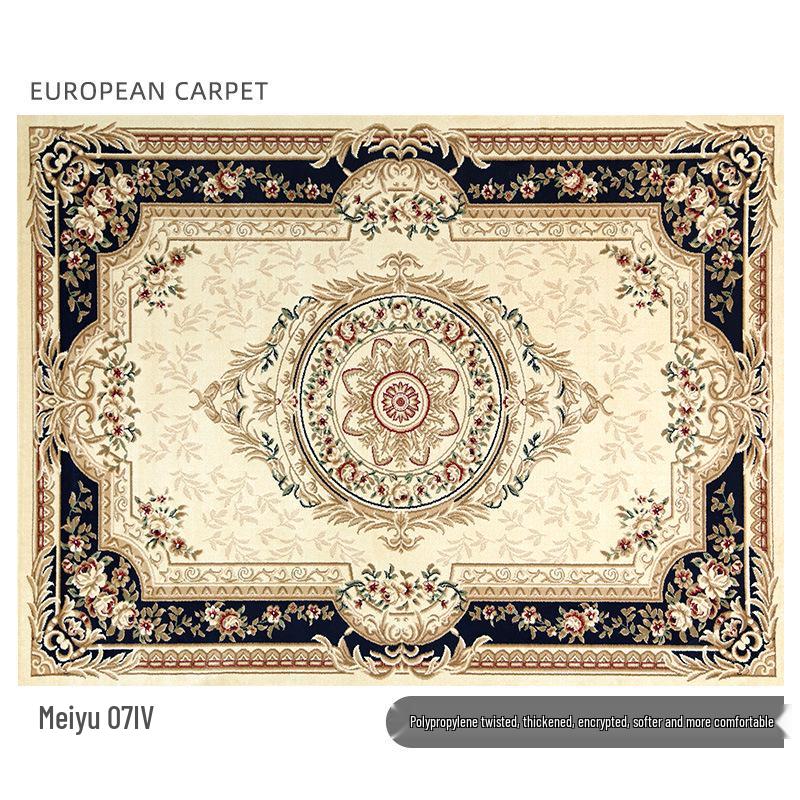 Nordic-Style Persian Ethnic Area Rug for Living Room: Soft Sofa & Coffee Table Pad