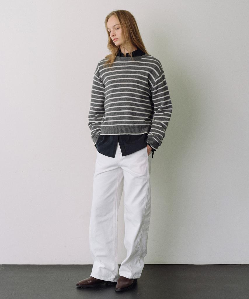 Yulago Merino Wool Stripe Knit