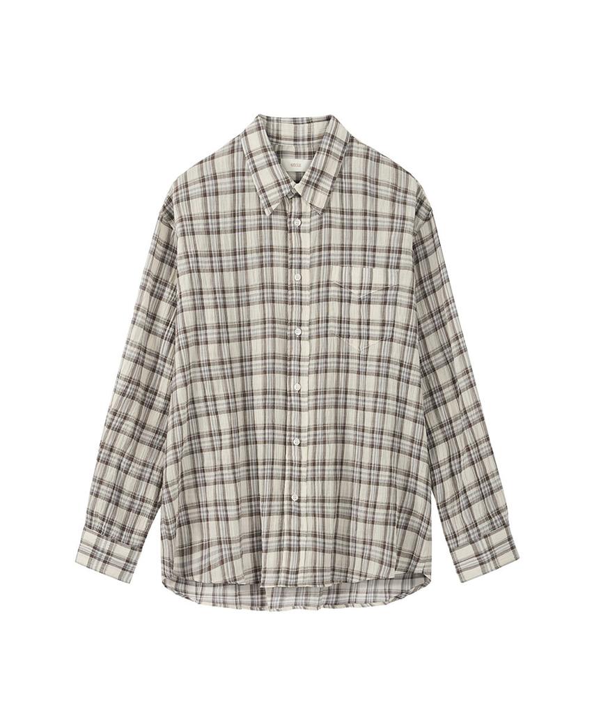 SIECLE Plaid Shirt (Ivory)