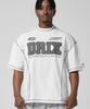 DRIX Overlock Steek Oversized Halve Mouw_Wit