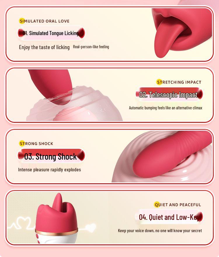 Silent Strong Vibration Insertable Vibrator for Women - Erotic Adult Clitoral Orgasm Device