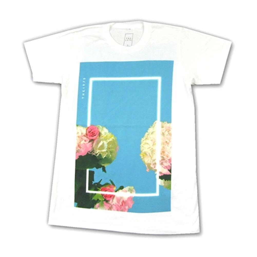 Men s 1975 Blue Floral 2016 Spring Tour T-shirt Small White M