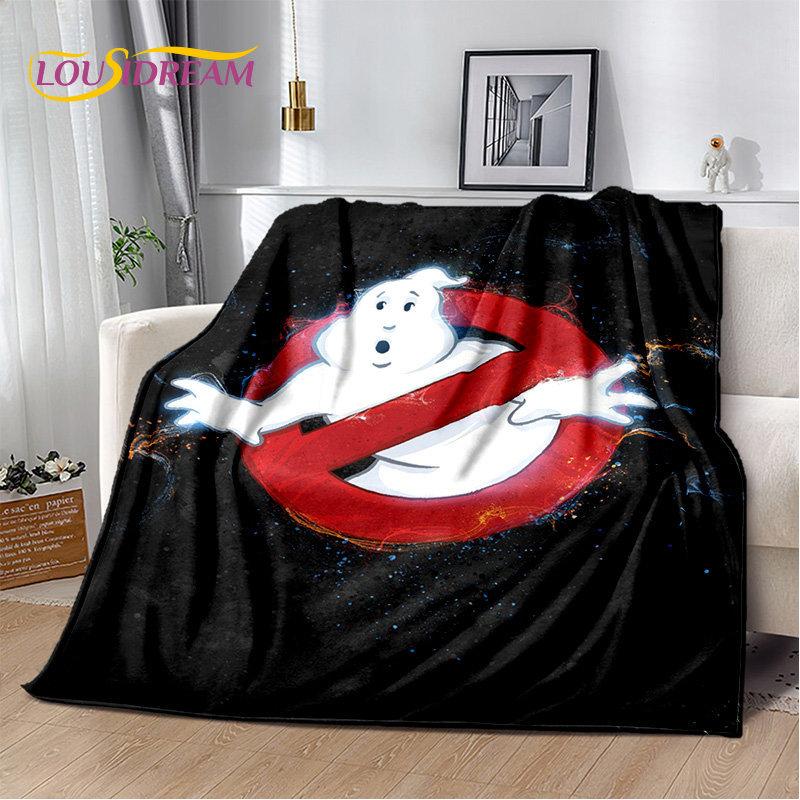 Cartoon G-Ghostbusters Movie Plush Blanket,Flannel Blanket Throw Blanket for Living Room Bedroom Bed Sofa Picnic Leisure Napping