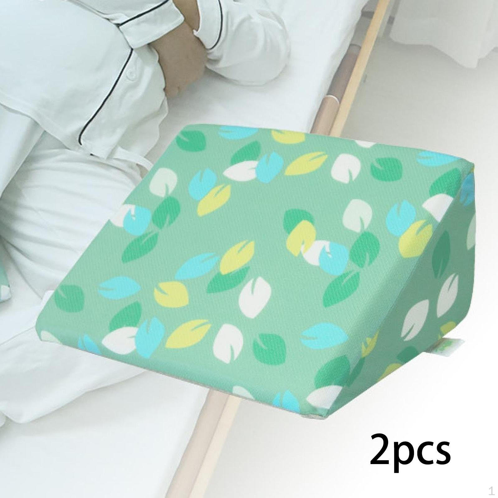 

2 Подушки-клина для сна, для поддержки коленей, для тренировок на боку зелёный