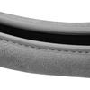CAR PASS Car Steering Wheel Cover,14.5-15 Inch Gray Faux Suede Universal Memory Foam Auto Steering Wheel Covers Breathable Anti-Slip Odorless