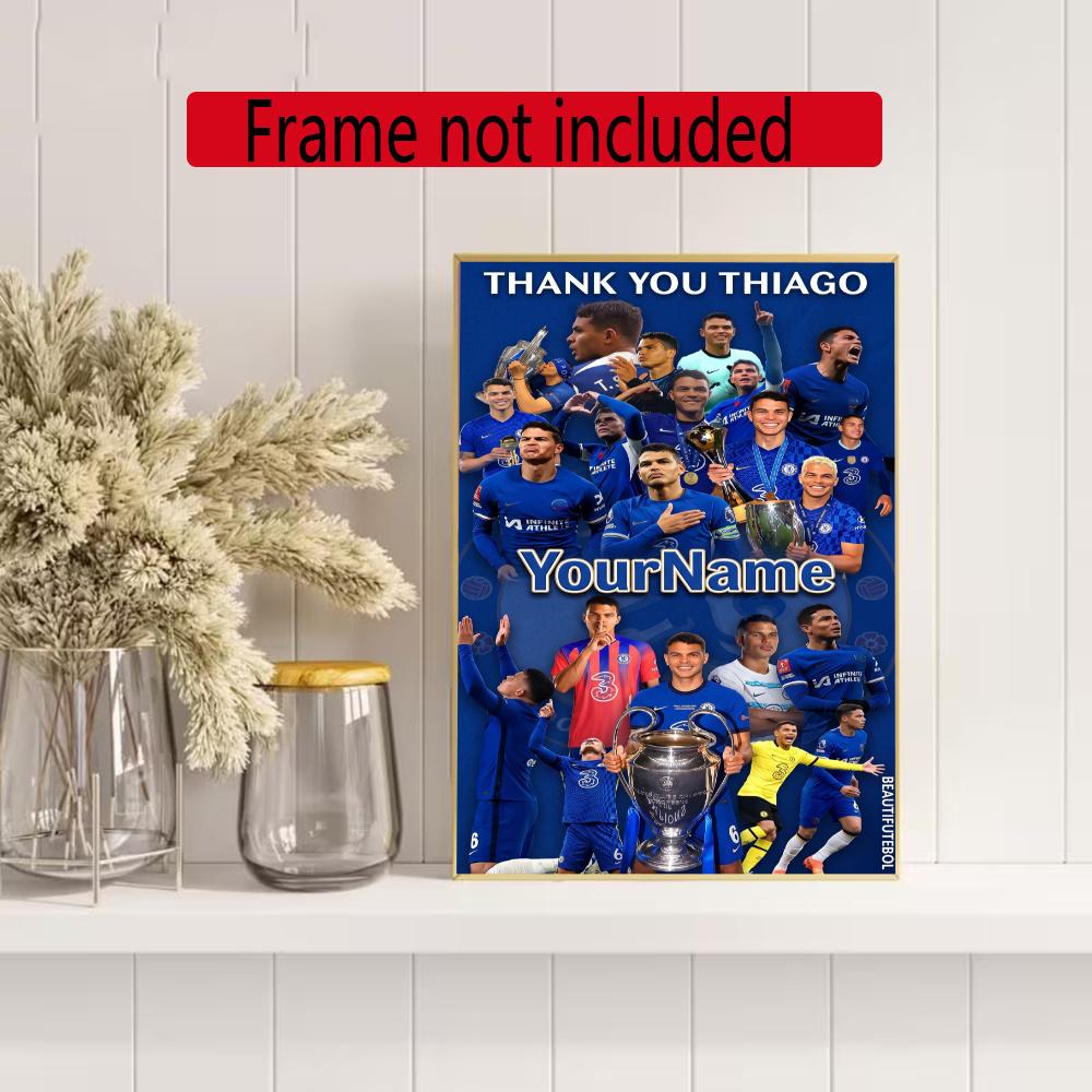 Chelsea Fc Customize Your Name Diamond Painting Round Diamond Diy Frameless Holiday Artwork Suitable For Home Office Wall Decoration