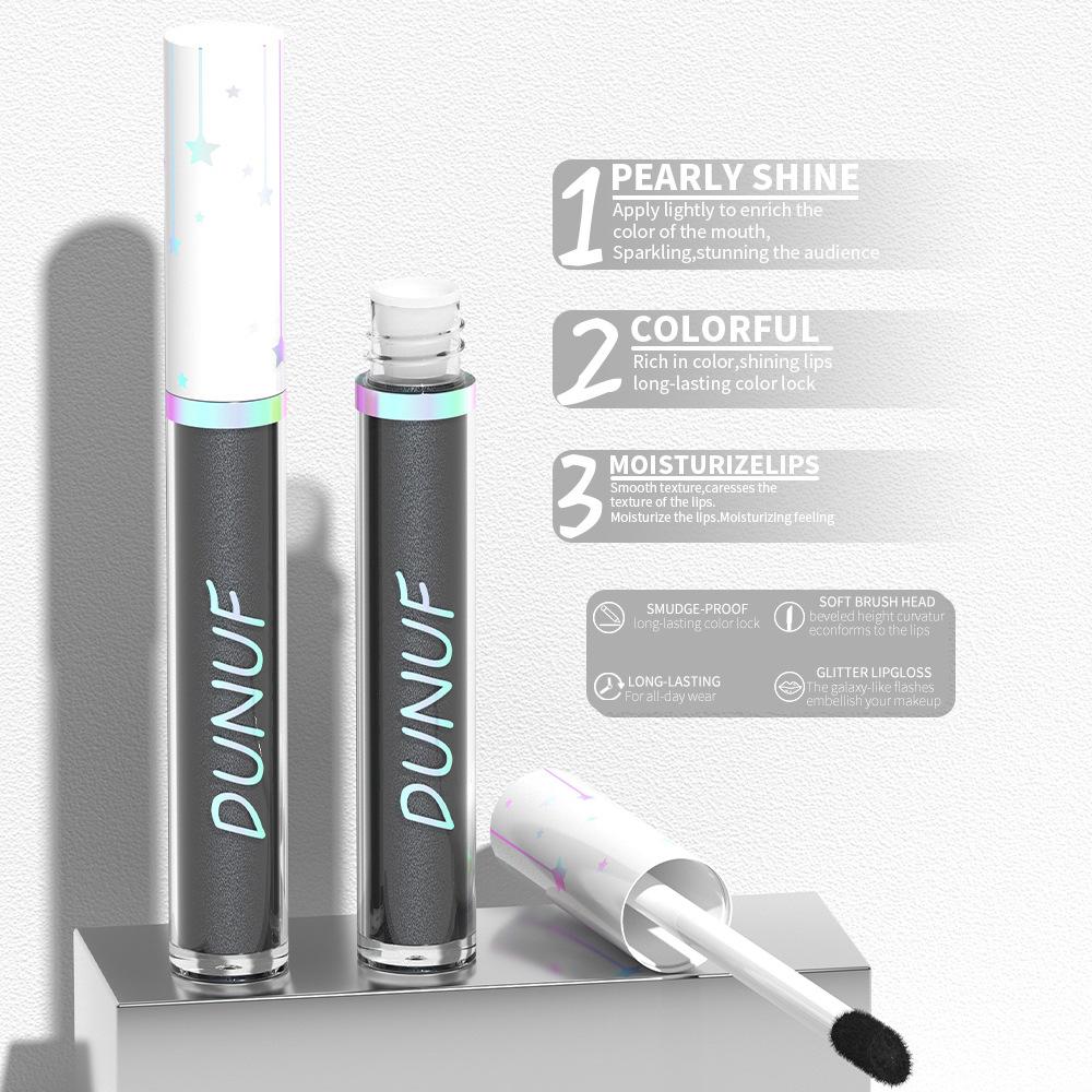 Glitter Lipgloss Langvarig Farge Skinnende Glød Lipglans for Halloween Scene Festsminke Høypigmentert Leppestift Gotisk Leppesjokk Gaveidé