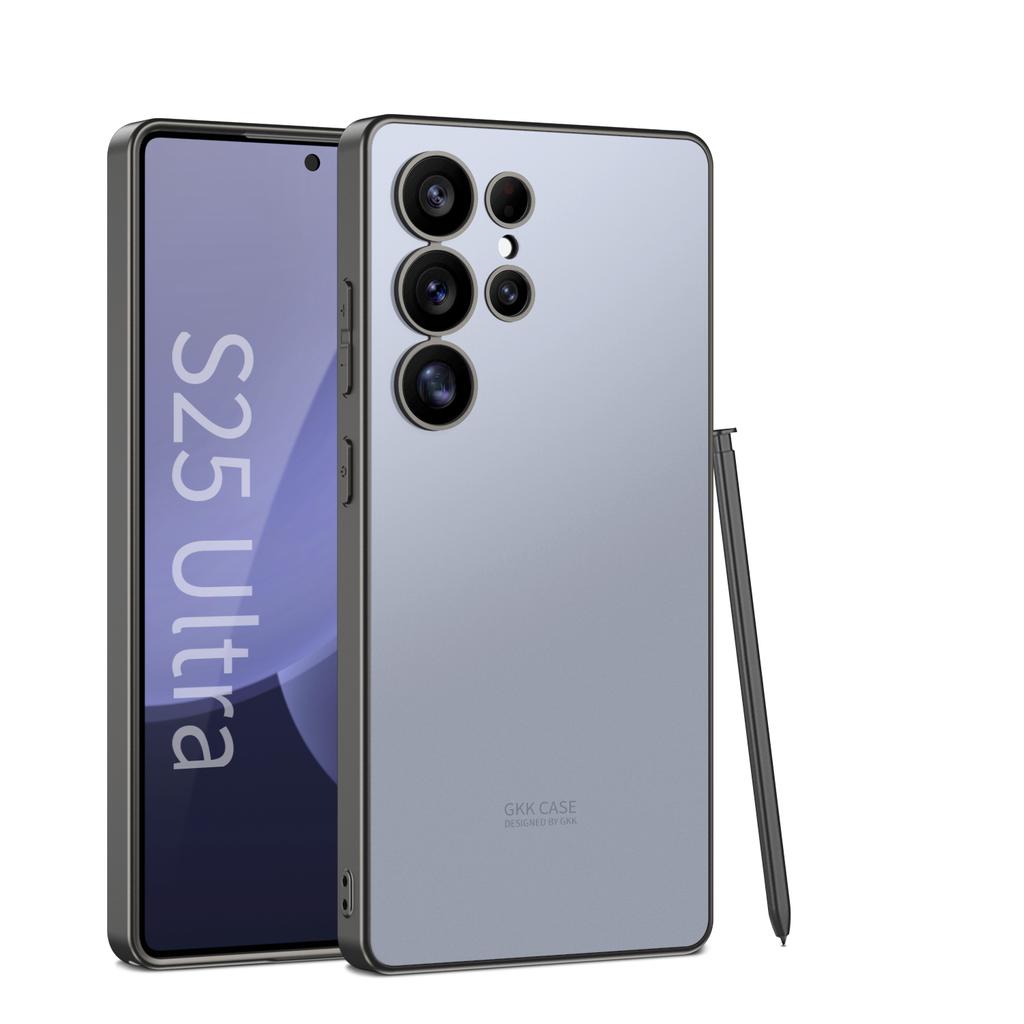 Original Soft Edges Phone Case For Samsung Galaxy S23 S24 S25 Ultra Fashionable Solid Skin Feel Shell S25Ultra Protective Cover