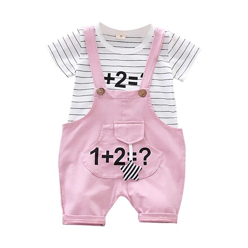 Buy Boy Shorts Set Summer Baby Boys Short Sleeve Stripe Print Tops