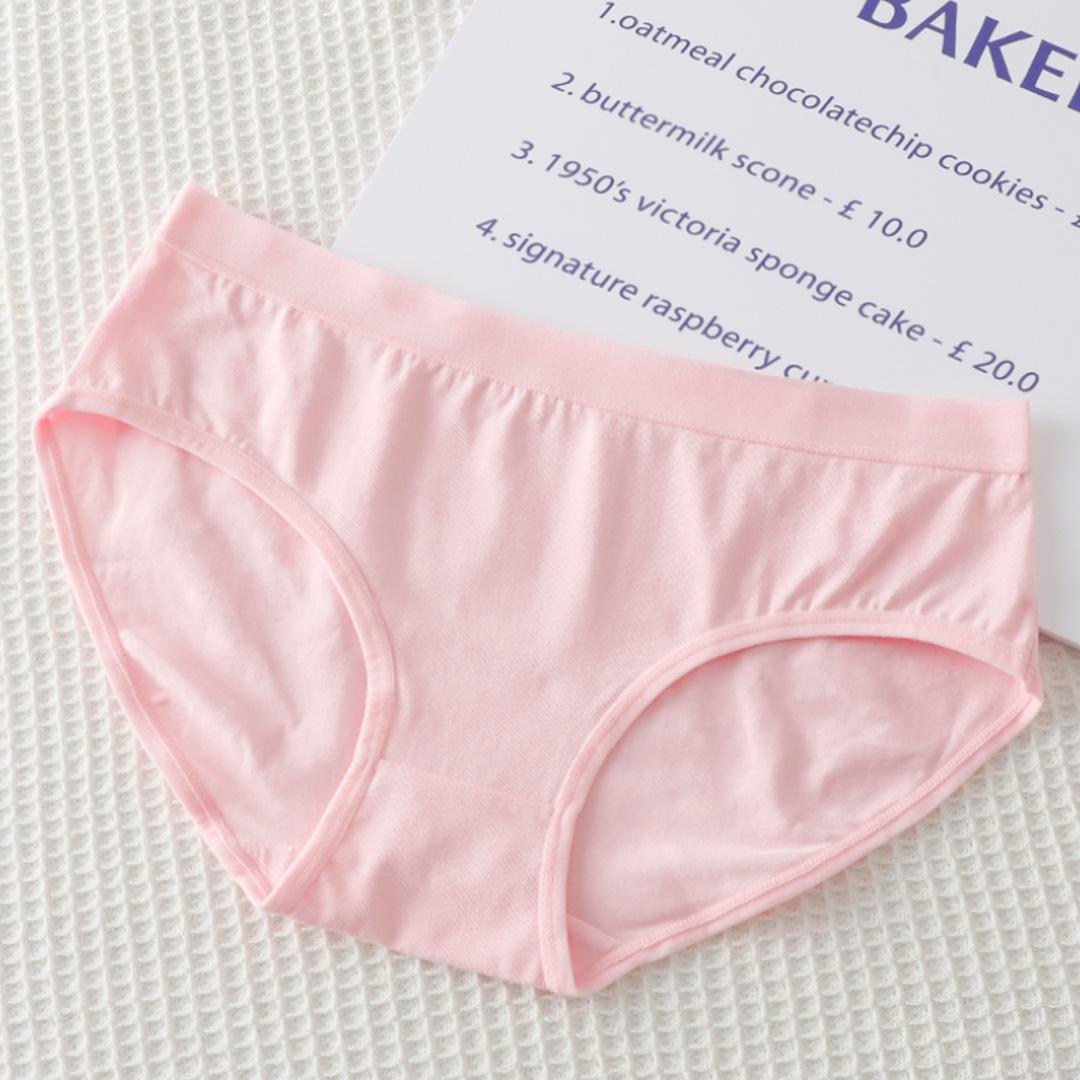 

Женское хлопковое нижнее белье без треков, удобные дышащие простые однотонные брюки XL розовый