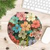 Beautiful Flower Pattern Anti slip 1pc Mouse Pad Computer Laptop Pad Desk accessories Game Console Pad Keyboard Mouse Pad office