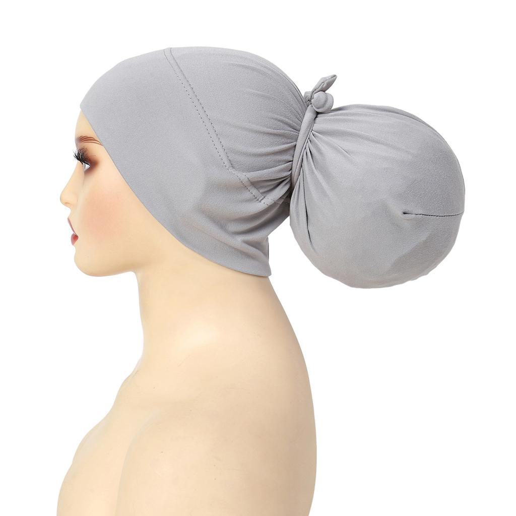 2025 New Soft Muslim Turban Hat Inner Hijab Caps Islamic Underscarf Bonnet India Hat Hair Loss Female Headwrap Turbante Mujer