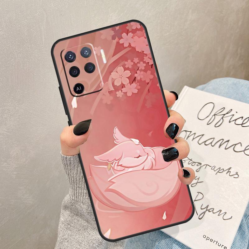 Genshin Impact Yae Miko Case For Oppo A5 Pro A15 A17 A57 A77 A94 A74 A54 A16 A76 A96 A40 A60 A80 A18 A38 A58 A78 A98