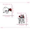 Skull Rose Flowers Enamel Pins Gothic Flower Skeleton Brooch Denim Backpack Lapel Pin Punk Dark Badge Jewelry for Men Women Gift