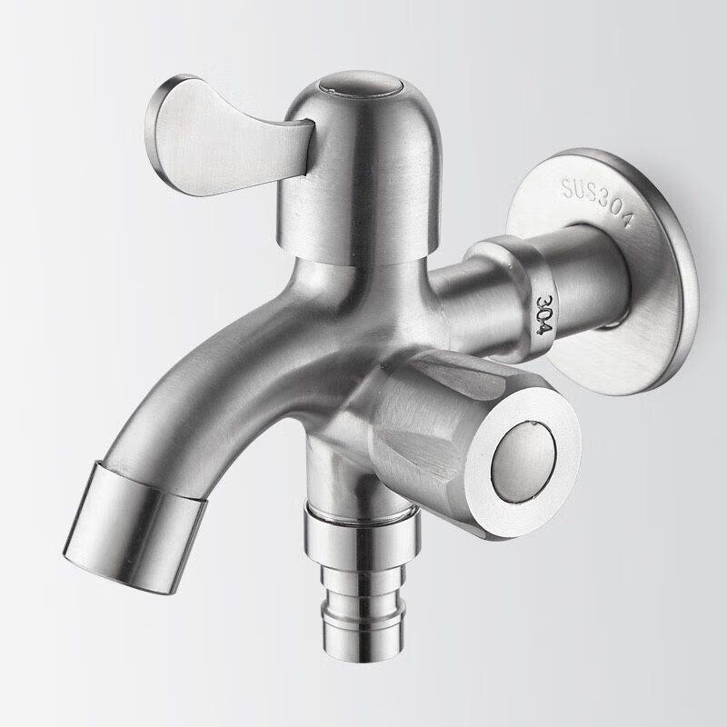 Lindong 304 Stainless Steel Dual Outlet Mop Sink Faucet