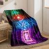 Playstation Tasten Galaxie Decke Schlafzimmer Decke für Wohnzimmer Sofa Mittagspause Weiche Gemütliche Decke für Freundes Festival Geschenk