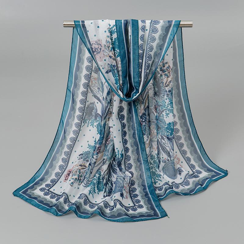 Fashion Women Printed Beach Scarf Bohemia Flower Summer Hijab Shawls And Wraps Female Foulard Sunscreen Sun Protection Shawls