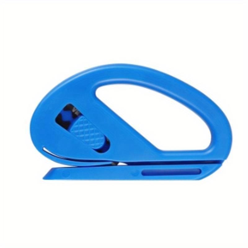 

Легко скользящий резак для упаковочной бумаги Безопасный дизайн с лезвием Подходит Идеально для упаковки подарков, рукоделия и офисного использования для идеальных разрезов синий