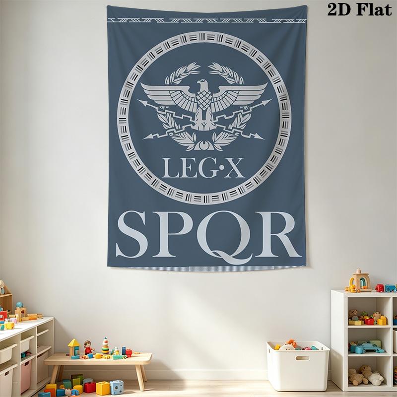 SPQR Pattern Home Decor Tapestry, Wall Hanging, Decorative RV Wall Cloth.MGT0918082