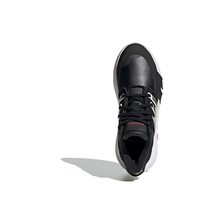 Adidas Originals Eqt Bask Adv V2 Pohodlné Všestranné Protiskluzové Odolné proti opotřebení Tlumící nárazy Středně vysoké Lifestylové Ležérní Boty Dámské tenisky FW5348