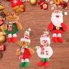 Home Decor Soft Hanging Plush Cute Christmas Pendant Ornaments Toy Doll Christmas Tree Decoration