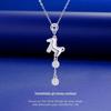 S925 Sterling Silver Tassel Coin Pendant Necklace for Women - Elegant & Versatile Design