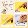 1/24PCS Capybara Eraser Cute Push-Pull Eraser Cartoon Design Student Stationery School Supplies Kawaii Supplies School